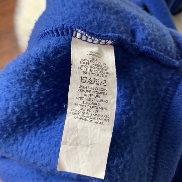 The Children Place Boys Blue Fleece Sweater/Marvel - Picture 8 of 8